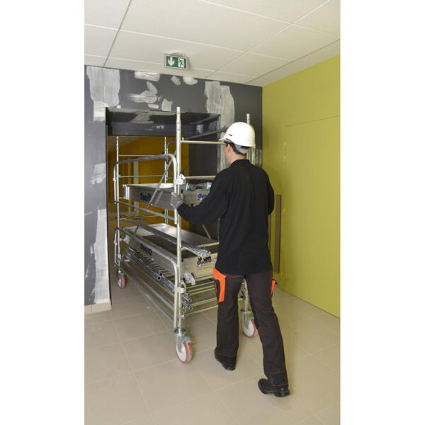 Echafaudage roulant AC Altitude acier -L 2,00 HT travail 4,90m – Image 3