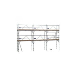 Lot échafaudage fixe acier F3000 alu-bois / gardes corps 60m² Duarib