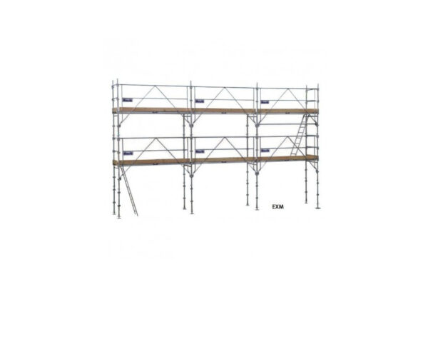 Lot échafaudage fixe acier F3000 garde-corps 60 m² - Duarib