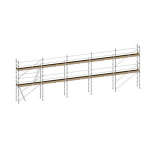 Lot échafaudage fixe acier F3000 version garde-coprs 96 m² - Duarib