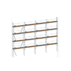 Lot échafaudage fixe acier F3000 version garde-corps 130 m² - Duarib